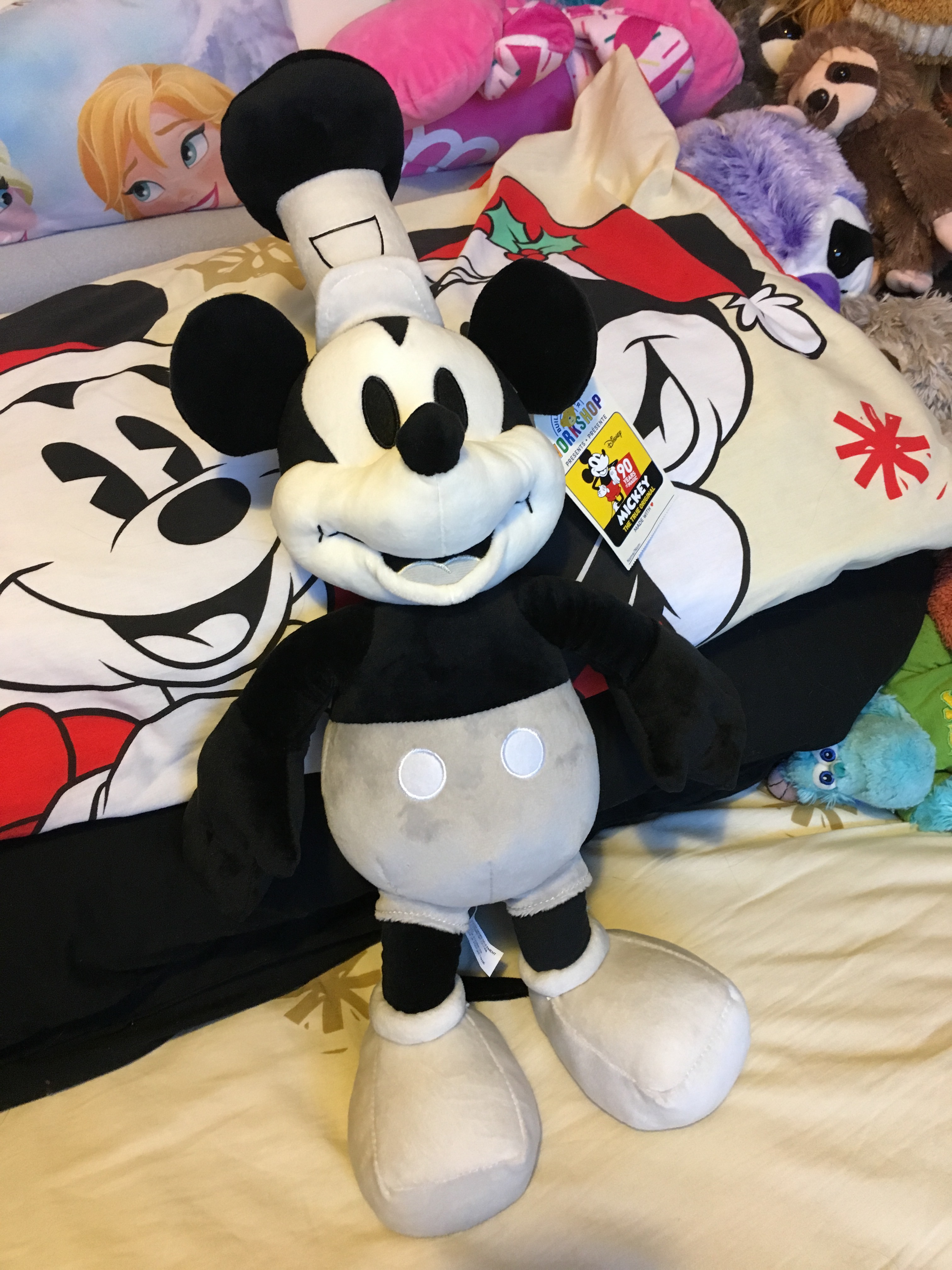 mickey mouse gold plush 90th anniversary